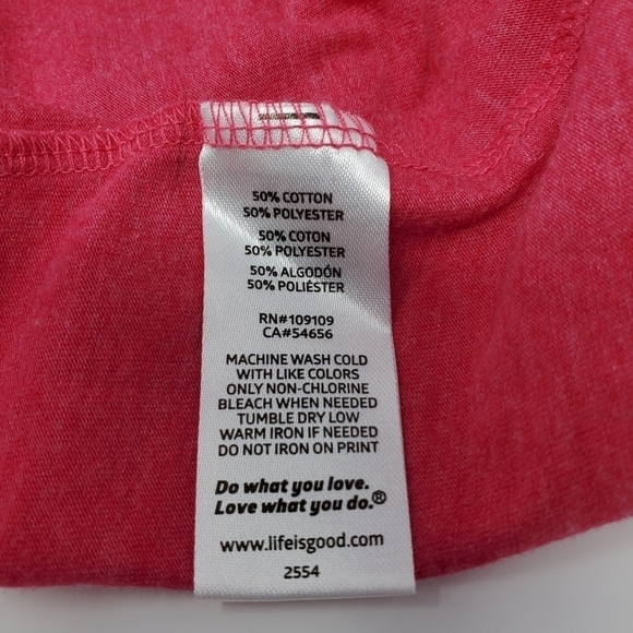 LIFE IS GOOD COOL TEE CLASSIC FIT LONG SLEEVE T-SHIRT TREE LEAVES WOMEN XL - Picture 10 of 10